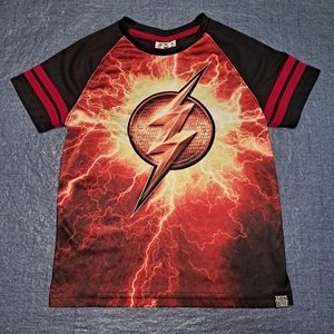 Justice League Shirt/Top Child's Small (6/7) Short Sleeve Boy/Girl Black/Red